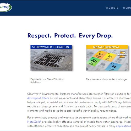 CleanWay Environmental Partners - website creation