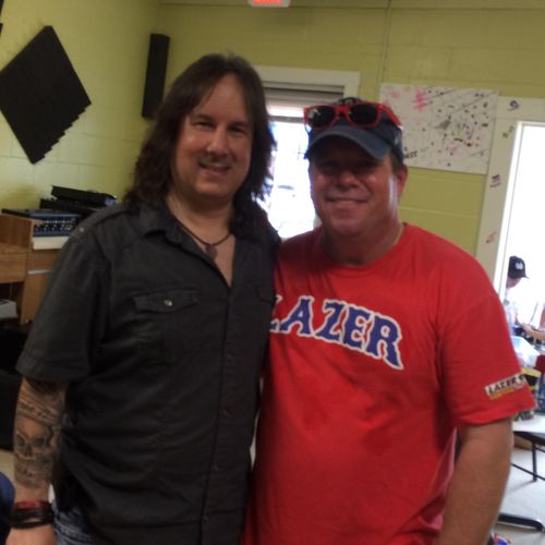 Angelo Mazza (owner) with Pat Kelly (Lazer 99.3)