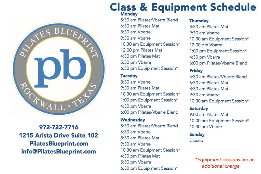 Work out with us on Sundays too!  We now offer 12 