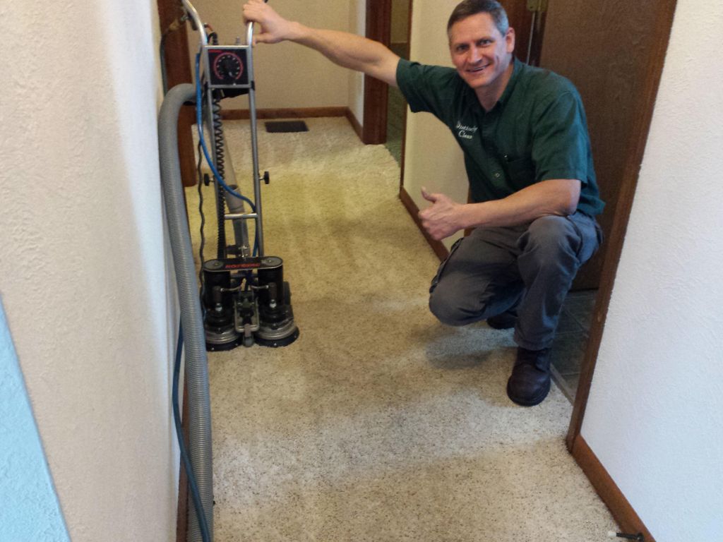 Benj with our RotoVac Carpet Cleaner