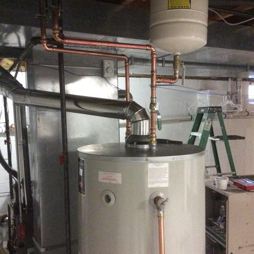 HOT WATER HEATER W/ EXPANSION TANK INSTALL
