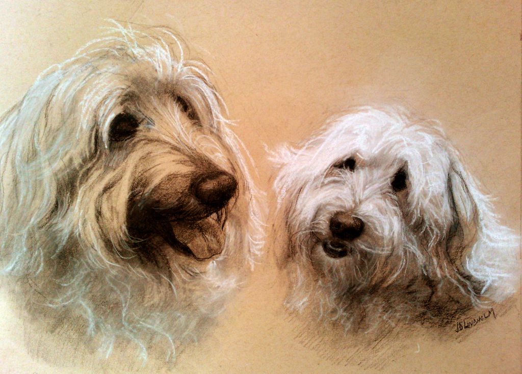 Charlotte & Wally, Charcoal & Chalk