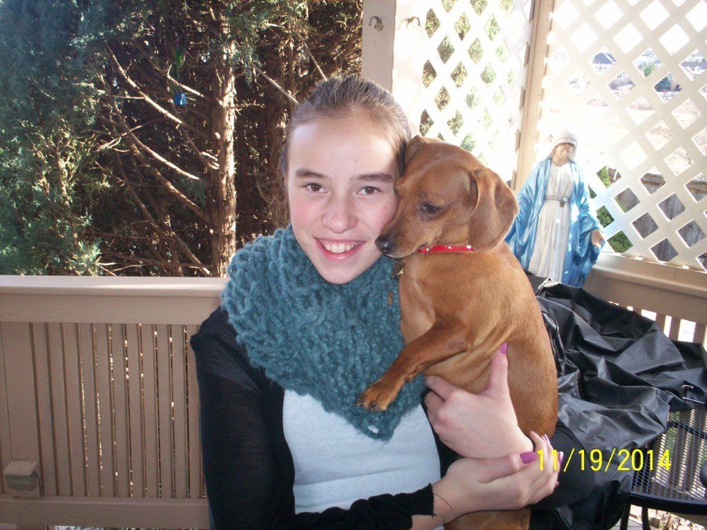 Newest picture of Chantel dog sitting Tinkerbell