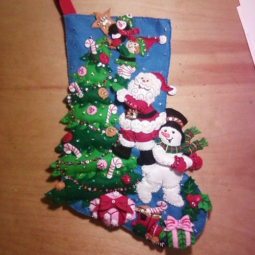 Hand Sewn stocking... that was a time consuming pr