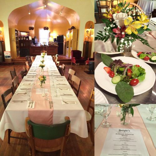 One of our Regearsal Dinners at the Steeple Galler
