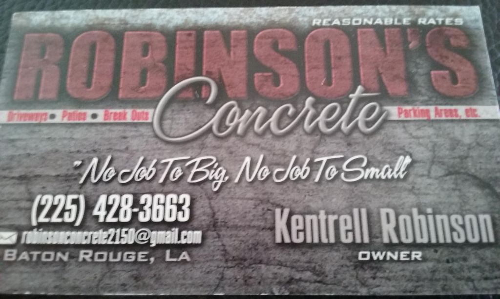 Robinson's Concrete L.L.C.