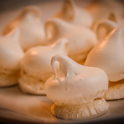 Baked Swiss Meringue "kisses":  Though not pastry 
