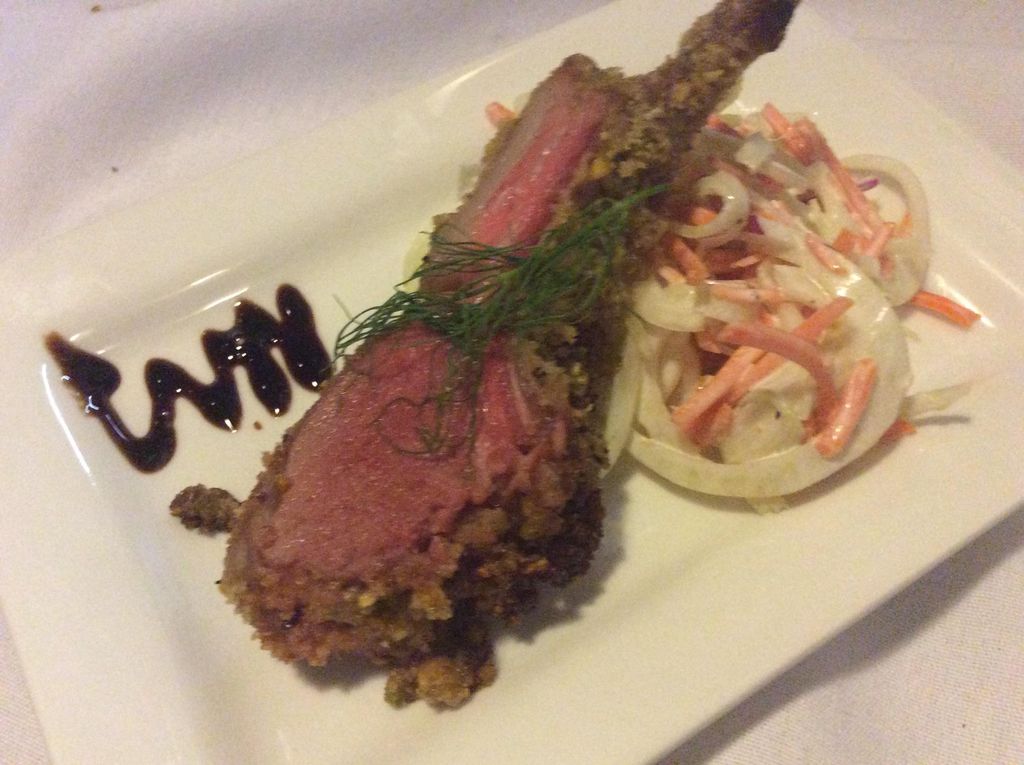 Rack of Lamb with Mediterranean Slaw