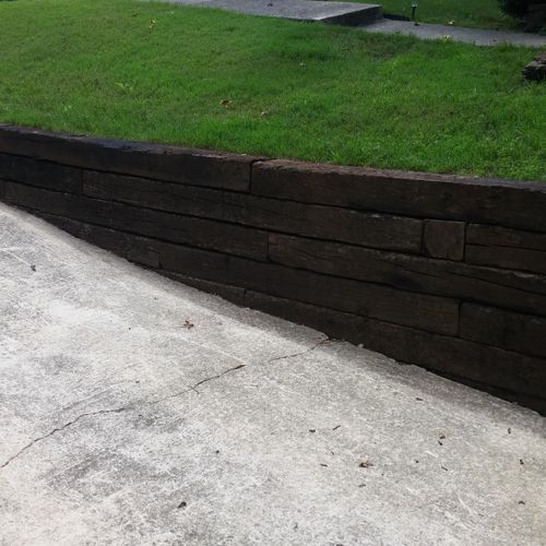 Retaining Wall 
Replacement
New Railroad Ties