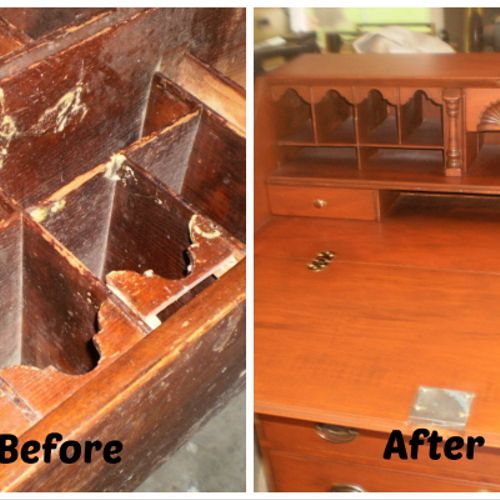 This secretaire was delivered in pieces! Took some