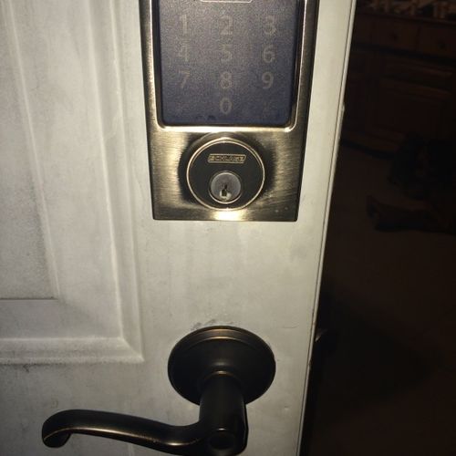 Installed and programmed WiFi Code Lock to Home Au