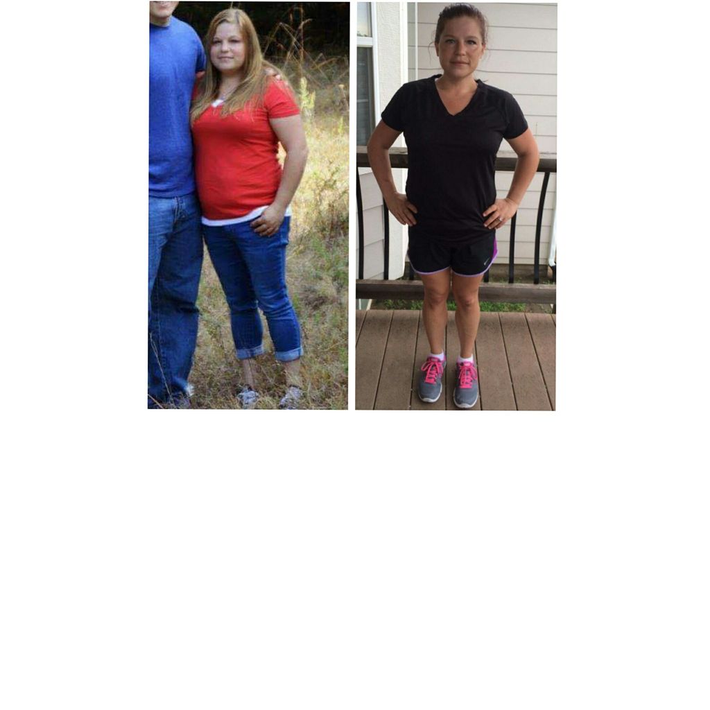 Mary Ging before and after. 