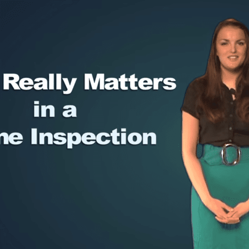 What really matters in a home inspection