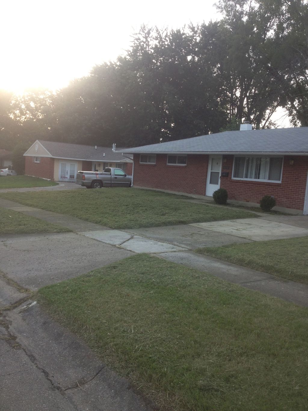 2 hr later --- the back yard was 3 times biger