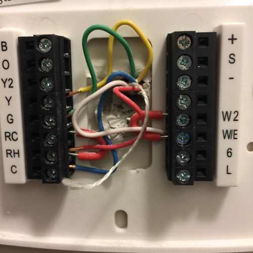 Old thermostat wiring