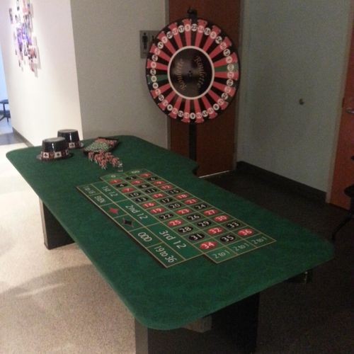 Big Wheel Roulette with full-size table