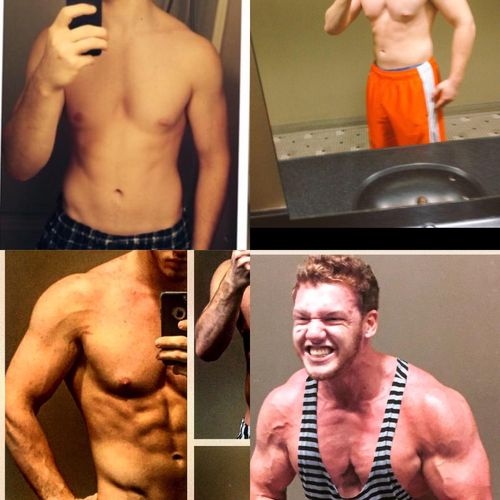 My transformation over one year. Skinny fat-bulk-l