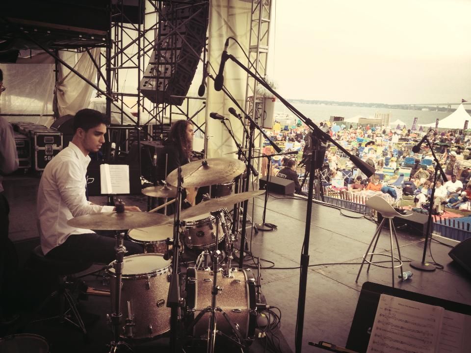 Performing at the Newport Jazz Festival