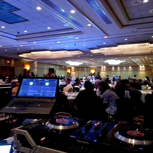 View from the DJ table at a fashion show we had th