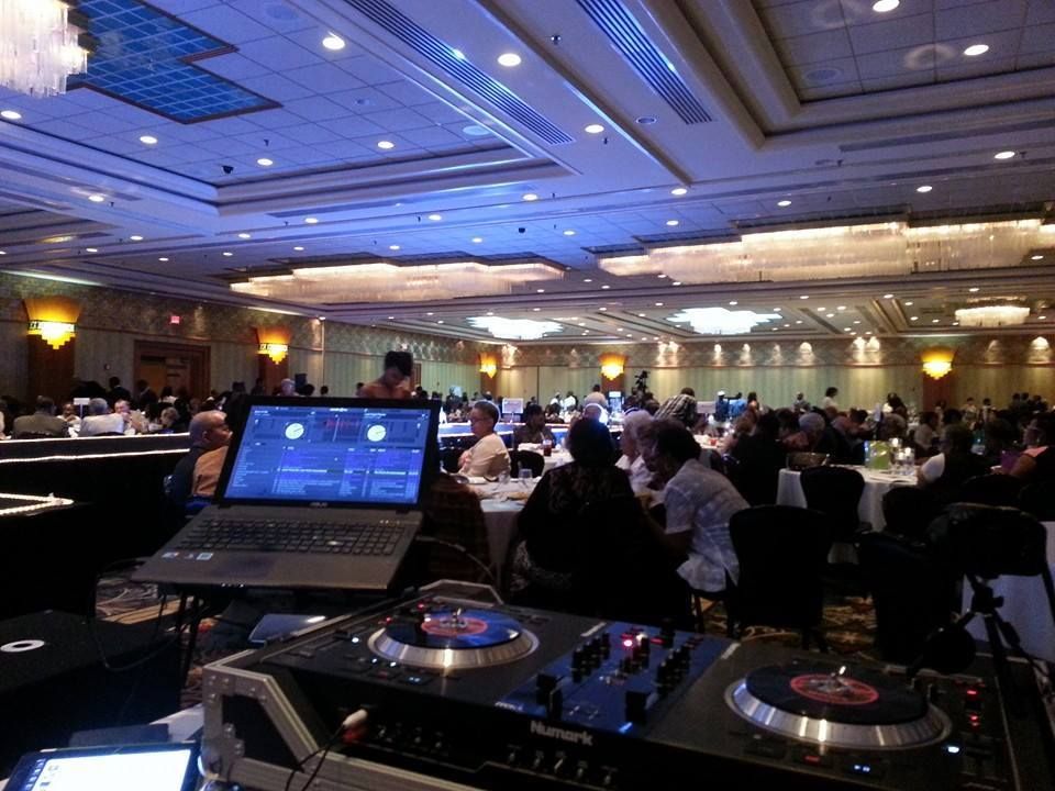 View from the DJ table at a fashion show we had th