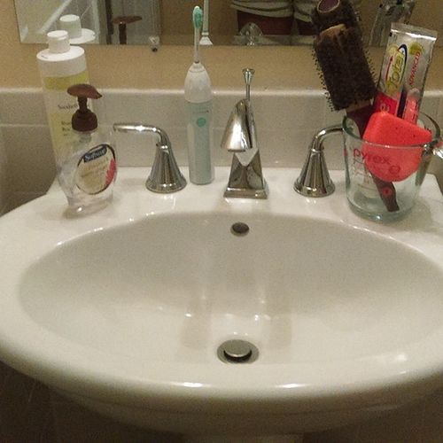 Bathroom Sink, After Clean