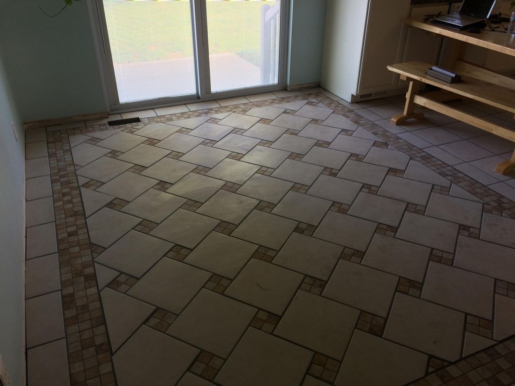 Custom tile patterns. 