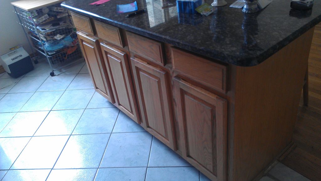 cabinet  doors installed.