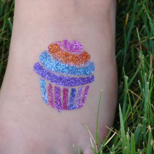 glitter tattoos and face painting