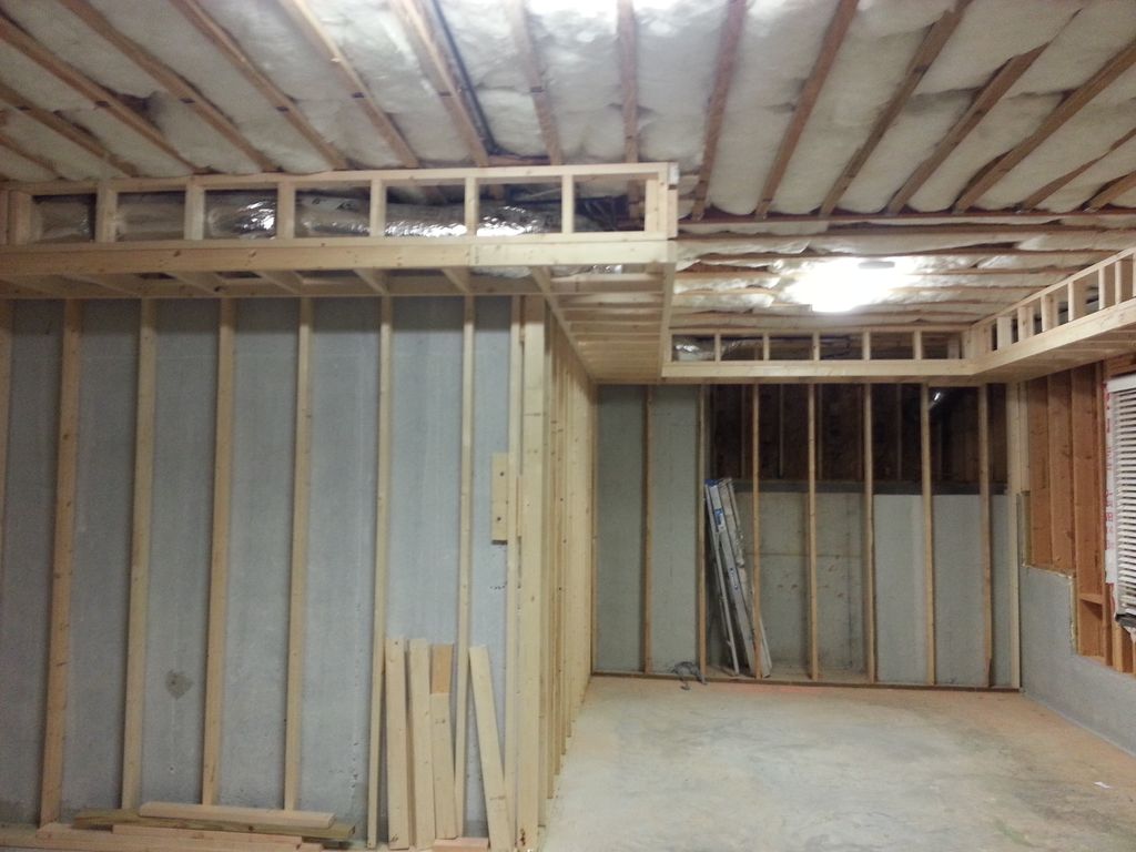 Basement Framed for Drywall Install.