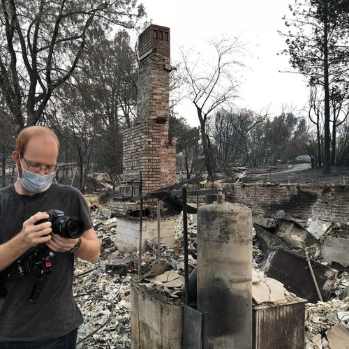 Shooting in CA after the wildfires.