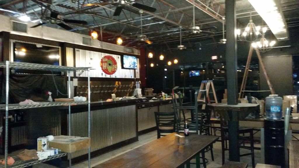 big hop bar on bitters, pendants , chandeliers, al