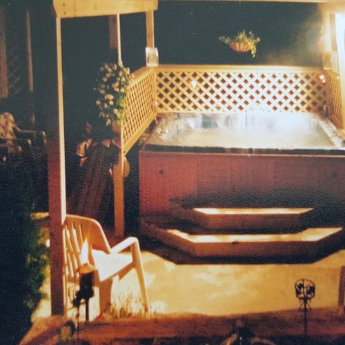 Patio enclosures for hot tubs
