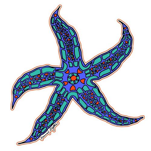 My client requested a custom Starfish decal to pla