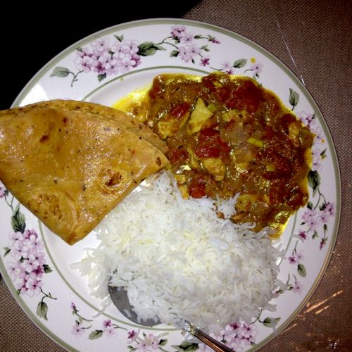 Wonderful Homemade Authentic Indian Dish filled wi
