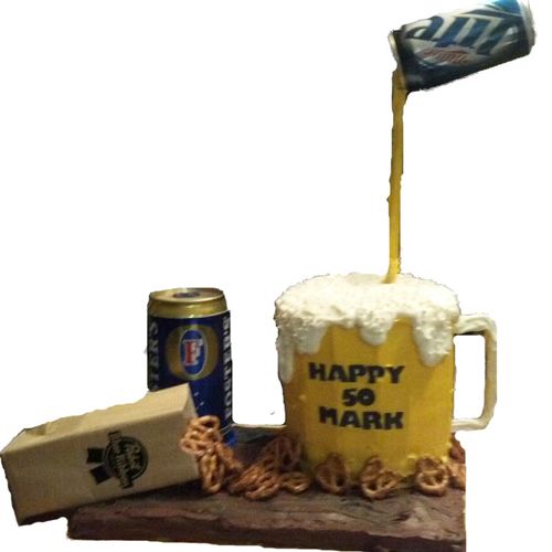 "Fifty Beers for Fifty Years" themed cake!