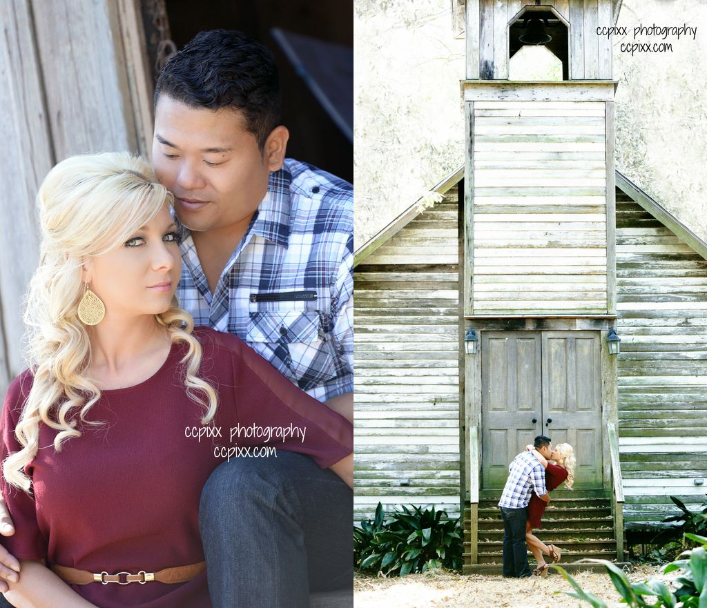 Adorable, vintage engagement session at an area wi