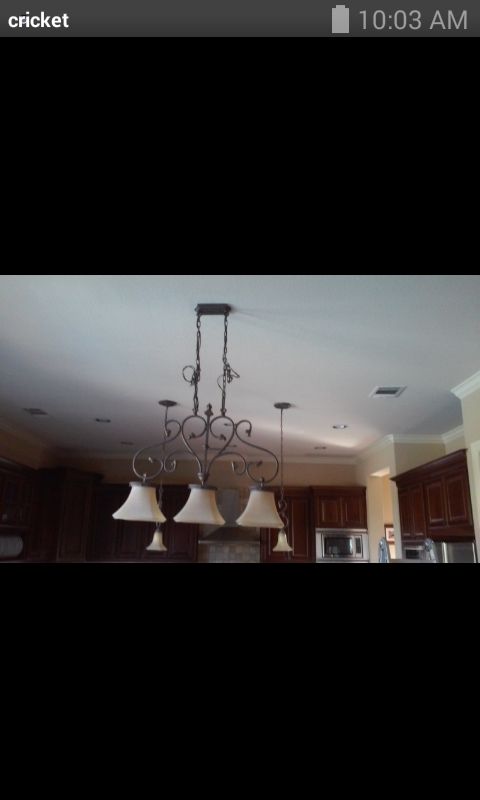 Ceiling, trim and wall painted