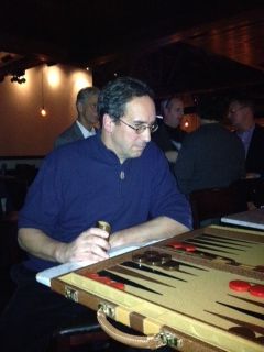 Here I am playing in the Chicago Open Backgammon T