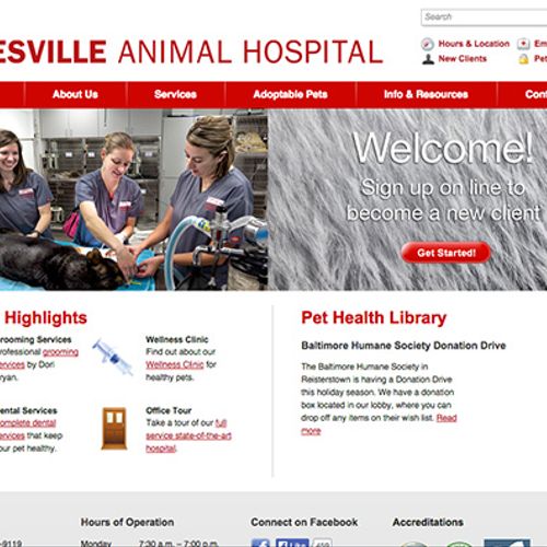 Pikesville Animal Hospital Website