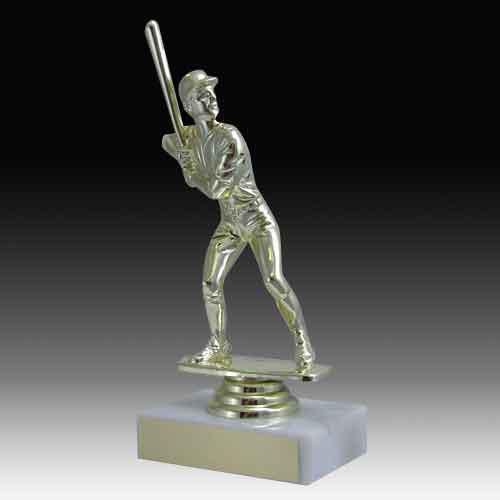 Economical trophy features a gold trophy figure on