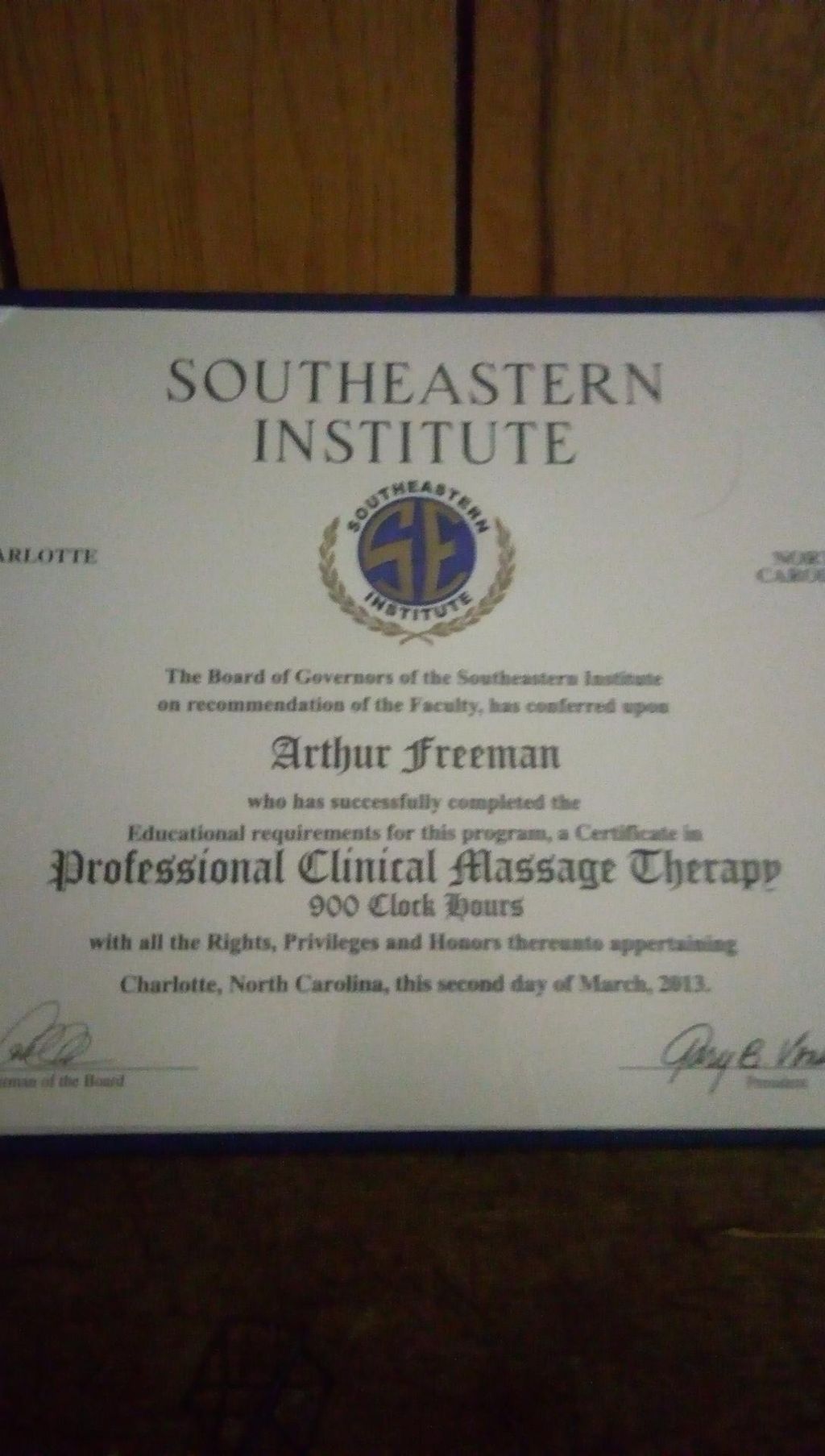 Clinicial training, 300 hours more than State requ