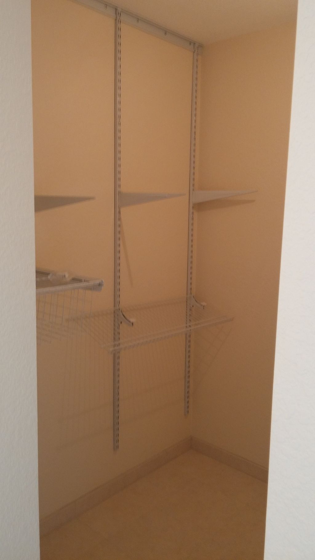 Walkin closet of the 3 part Master bathroom