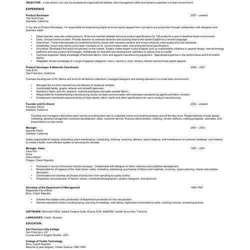 Transitional resume: this client is transitioning 