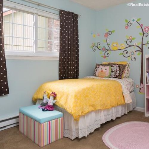 After - staging of child's room