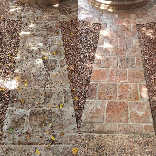 Small pathway cleaning