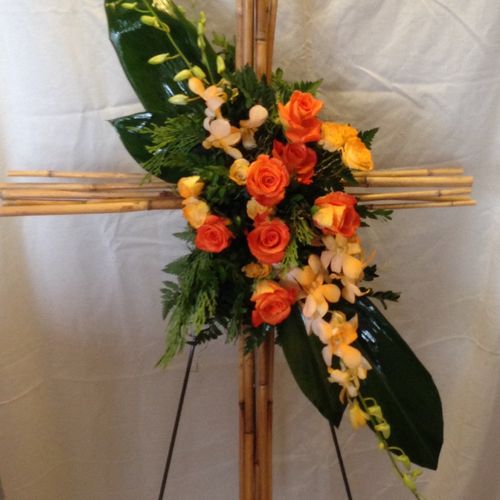 Cane River Cross Floral Tribute