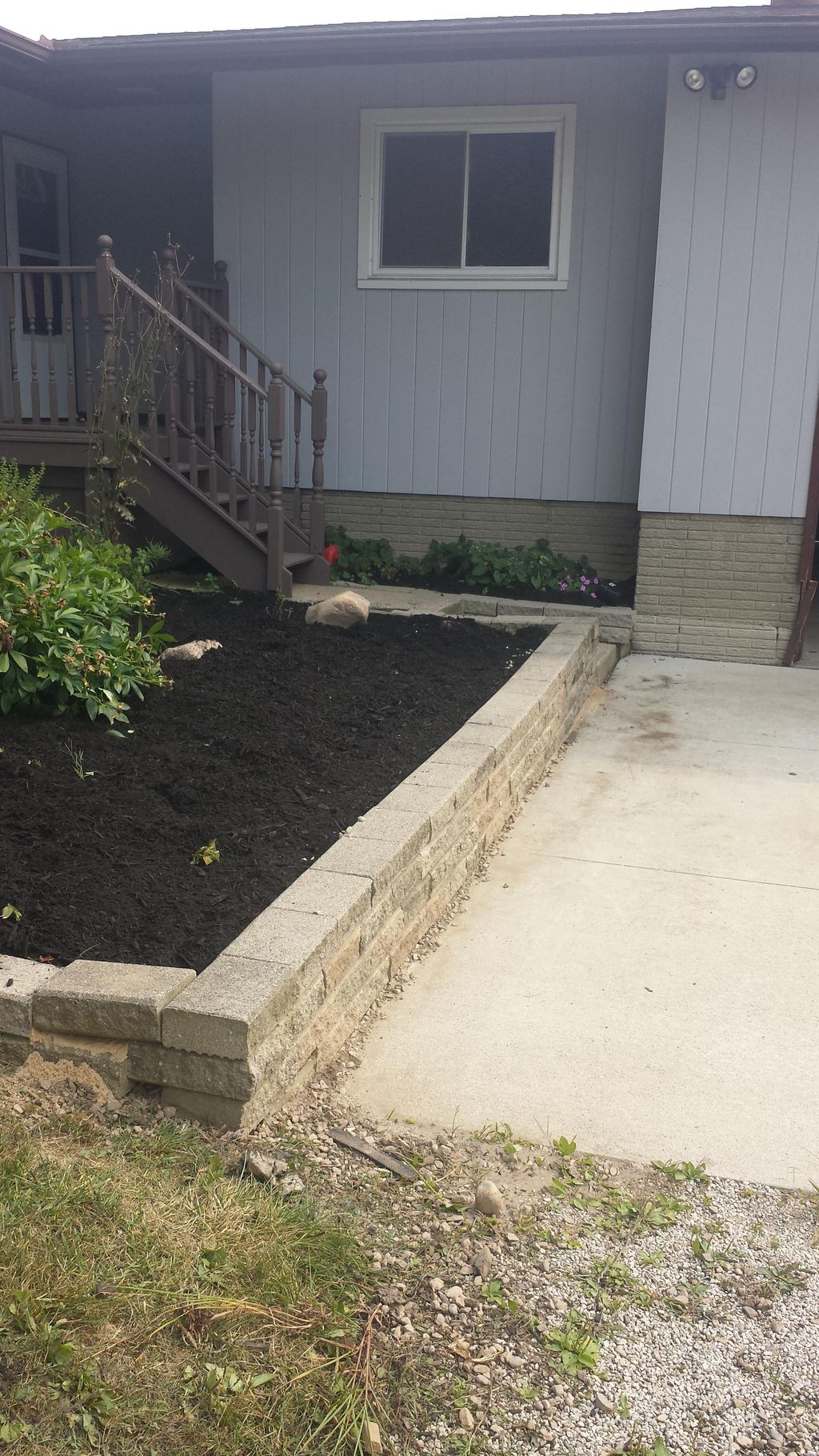 Retaining Wall Install