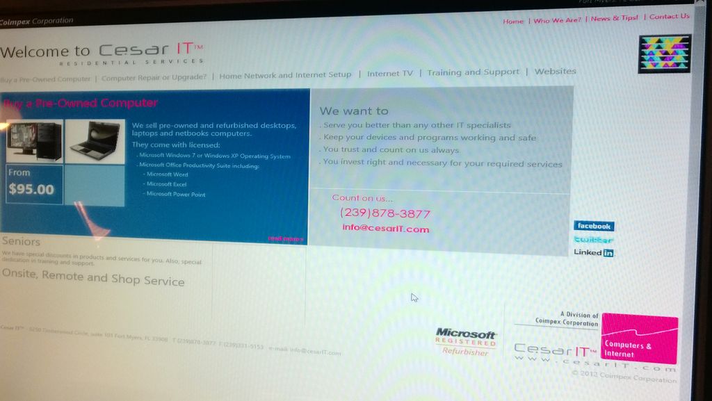 Working on our new website...