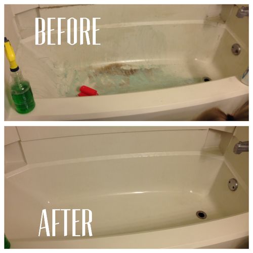 Our cleaning crew will work magic in your bathroom