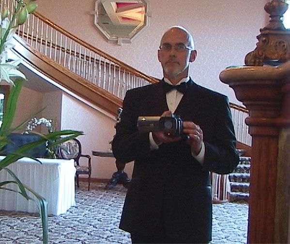 filming at a wedding